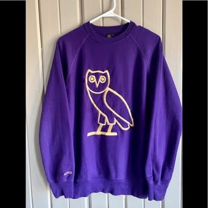 Drake October’s Very Own Purple Crewneck Sweater